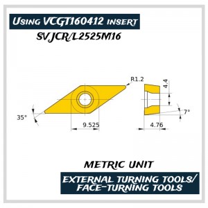 EXEET Leikkaustyökalut, Ulkoiset kääntötyökalut, Terästyökalut, SVJCR2525M16, SVJC/SVJP, SVQC/SVQP, SVVC/SVVP, svxc/svc/svvp, svxc/svxp, svzc/svzp, vCGT16, VCGT22 , VPGT22