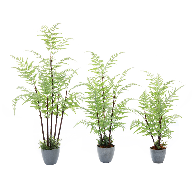 Hot Sale Realistiset Klorophytum Comosum Tree Keinotekoinen kasvi Keinotekoinen puu Potted Fern