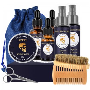 Varastossa Miesten ihonhoitotuotteet Pure ravintoaineet Parta Care Set Beard Growth Oil Beard Cream Set
