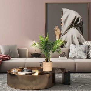 Muoviset keinotekoiset kasvit Koristeellinen olohuone korkea laatu ja mukavanäköinen ja todellinen kosketus.