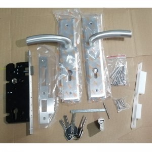 6003 Pitkä levyn ovenkahva ruostumattomasta teräksestä valmistettu vipu, moderninykyaikainen kiinnityslukko