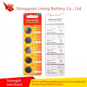 Akun valmistaja \\\\ \'s Erillinen akku pienelle taskulamppu CR2032 3.0V Painike Akun hitsausjalan käsittely yhdistelmä