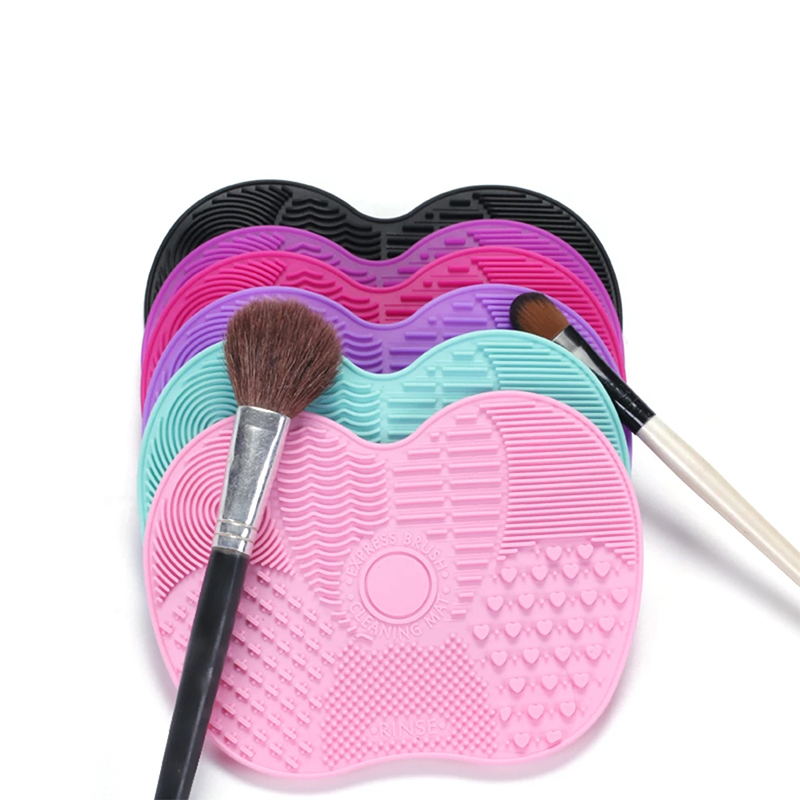 Räätälöity pehmeä kosmetiikka silikonipuhdistuslevy, Makeup Brush Cleaner