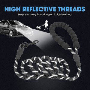 Amazon Hot Sale Heavy Duty Vahva kiipeilynailon köysi heijastava koira hihna lemmikki