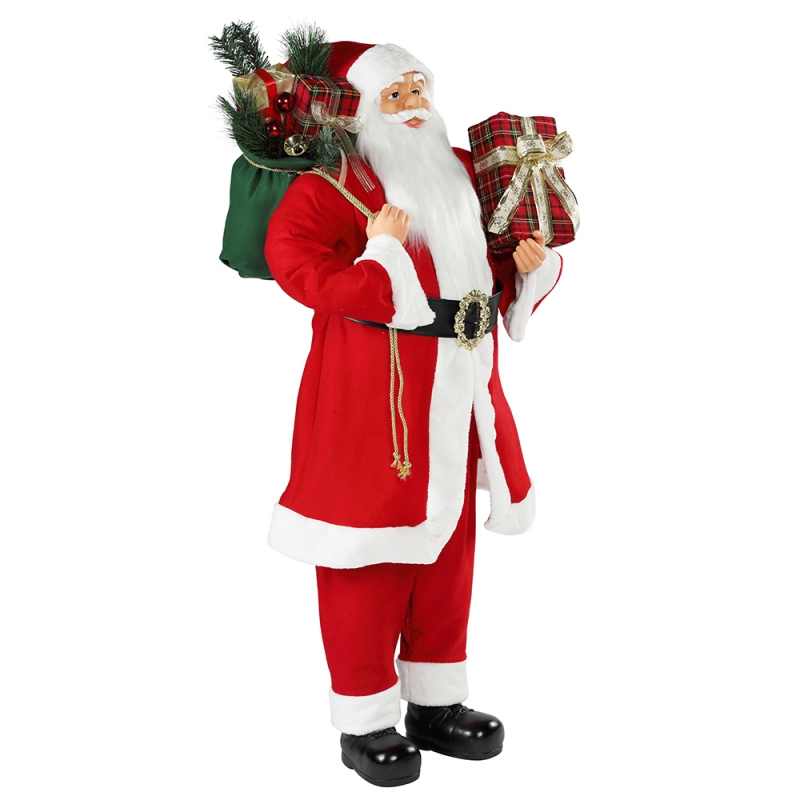 30 ~ 110cm Christmas Standing Santa Claus Ornament Decoration Festival loma Figurine Collection perinteinen Xmas Isplay