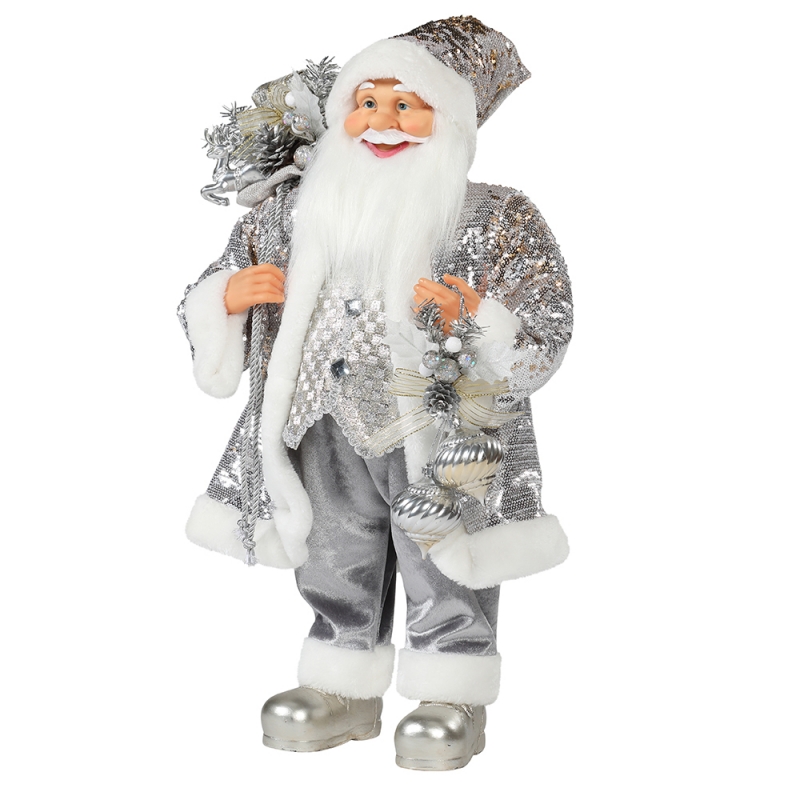 30 ~ 110cm Joulu Standing Santa Claus Ornament Decoration Festival loma Figurine Collection Traditional Xmas