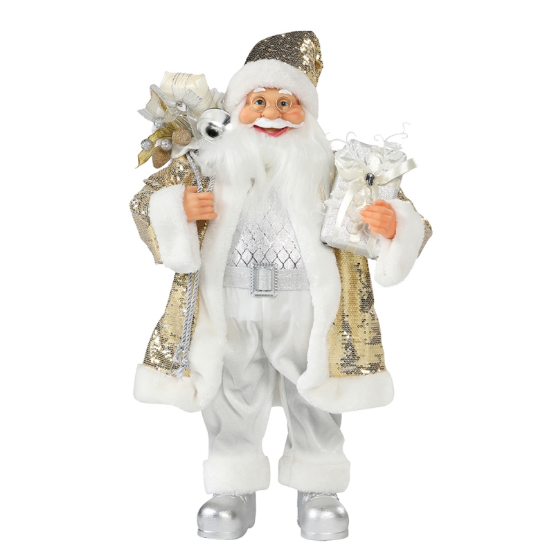 30 ~ 110cm Joulu Santa Claus Ornamentti Deluxe Decoration Festival lomion Figurine Collection Traditional Xmas