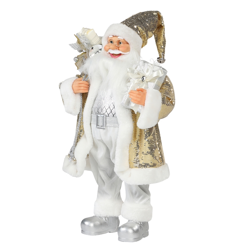 30 ~ 110cm Joulu Santa Claus Ornamentti Deluxe Decoration Festival lomion Figurine Collection Traditional Xmas