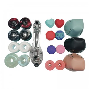 58mm * 32mm 85A Quad Roller Skate Wheels Inline Wheel Swirl Mix väripyörä