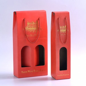 High-end ja kaunis punaviini pakkauskotelo