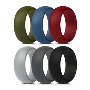 Tehtaan pistorasia, mukautetut silikonirenkaat miehille, häät bnad