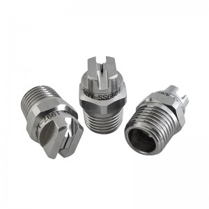 Ruostumaton teräs litteä tuulettimen suutin