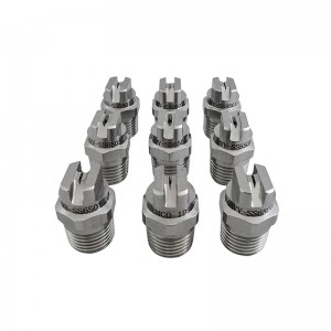 Ruostumaton teräs litteä tuulettimen suutin