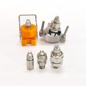 Ruostumaton teräs litteä tuulettimen suutin