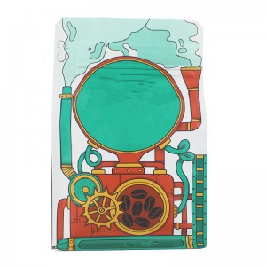 Kahdeksan sivun tiivisteen itsestään seisova laukku