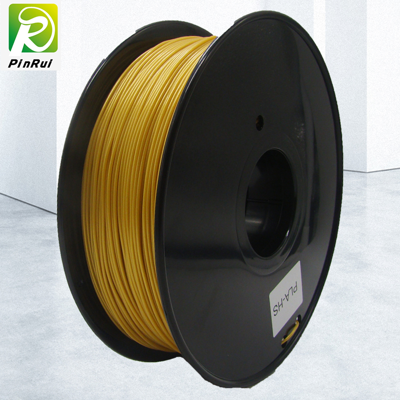 Pinrui Korkealaatuinen 1kg 3D PLA-tulostimen filamentti keltainen kultainen väri