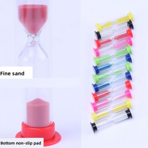 6 kpl muovi hiekka ajastin Sandglass Hourglass Sand Clock Timer 30 SEC/1 min/2 min \\/n 3 min/5 min/10 min