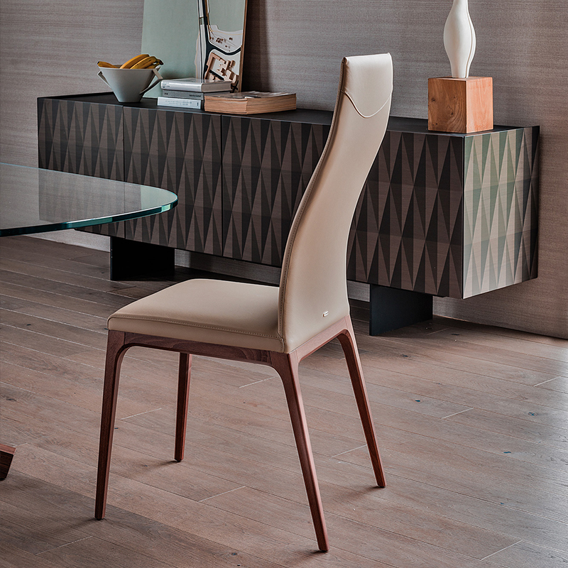 kodin huonekalut ruokasali tuolit moderninahka korkea takaosa ruokailu tuoli ylellinen italialainen