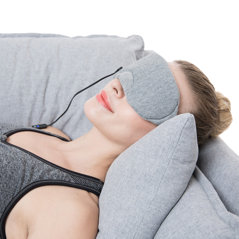 Mukautettu logo Travel Eye Mask, yksilöllinen lämmityslevynukkumiseen