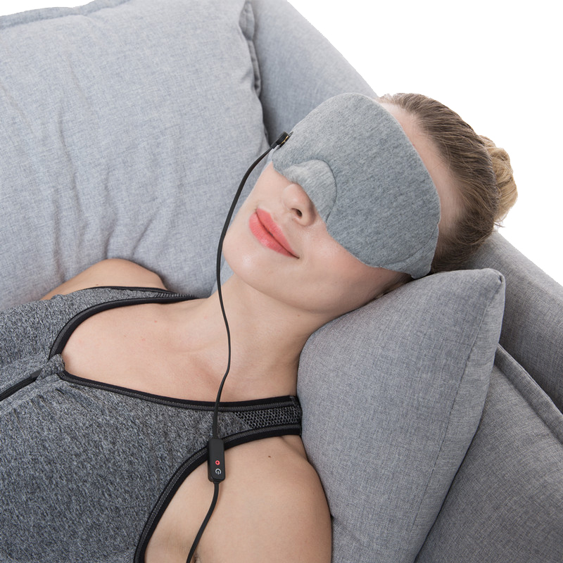 Mukautettu logo Travel Eye Mask, yksilöllinen lämmityslevynukkumiseen