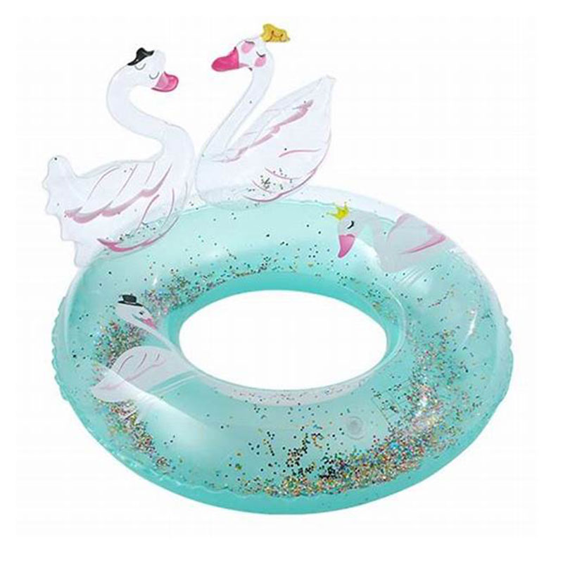 Lapset söpö swan uinti rengas, puhallettava rengas lapsille