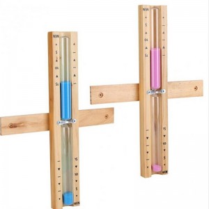 Sauna -tiimalaskello, sauna -tiimalasi, saunavarusteet 15 minuutin puu sauna -tiimalaskellohiekka -ajastinkello saunakylpylahuoneeseen