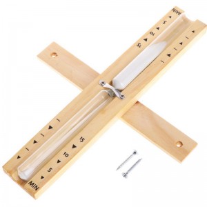 Sauna -tiimalaskello, sauna -tiimalasi, saunavarusteet 15 minuutin puu sauna -tiimalaskellohiekka -ajastinkello saunakylpylahuoneeseen