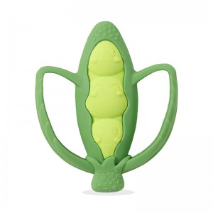 Pehmeä herne Pod muotoile silikoniahtia vauvan hampaiden leluja