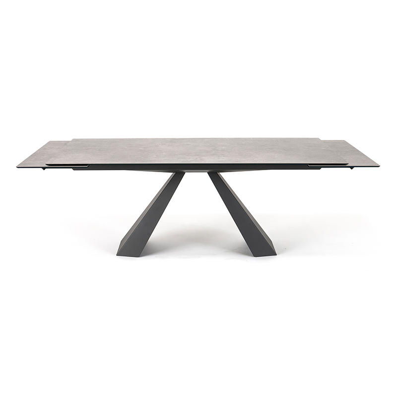 italialainen minimalistinen sintrattu kivi -ruokasali Pöytä Suorakulmainen ruokapöytä Set 6 Seater