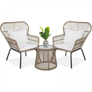 Teräs&Wicker 3pcs -sohvajoukko N-004