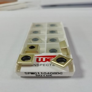 SPMG -insertin koneistusteräs, ruostumaton teräs, valurauta, alumiini -seos, messinki