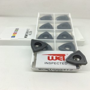 WCMT -insertin koneistusteräs, ruostumaton teräs, valurauta, alumiini -seos, messinki