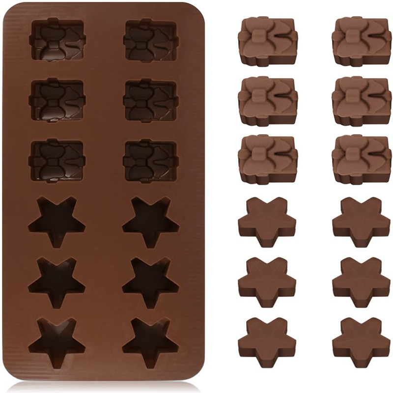 Korkealaatuiset silikoni tähti muotoilevat suklaamuotit