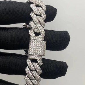 Tuochen -korut Sterling Silver 925 moissaniittikivirannekorulla ihmiselle