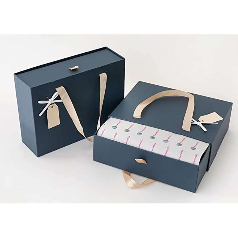 Parentco-lahjapakkaus- Esitä kannen liukumäki- tyylikäs pieni lahjapakkaus- uudelleenkäytettävä lahjapakkaus lahjoihin, hääihin, vuosipäivään, vauvan suihkuun, suklaan&- helposti avoinna&Close- tummansininen