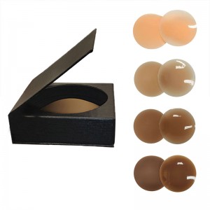 Kestävä pyöreä muotoinen liima silikonirintaliivin kansi