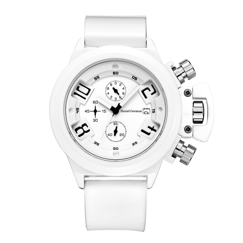 Daniel Gormantop -brändi Luxury Sport Watch Mies Armeija kellot Sininen kumihihna automaattiset vedenpitävät kellot RM2208