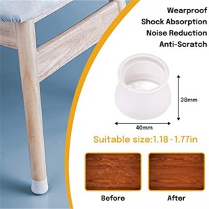 Elastinen silikonituoli jalan kansi