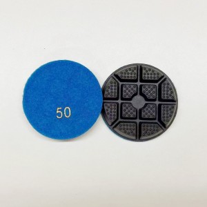 Betonihartsin hioma disc50#/concrete hartsi -oolishing pad#/diamond hartsihioma levy