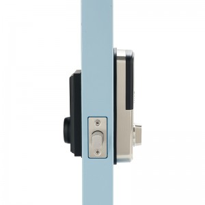 3002 Älykäs lukko etuovesta kosketusnäytönäppäimistöllä ja sormenjälkillä, elektroninen älykäs oven lukko kuollut poliisi