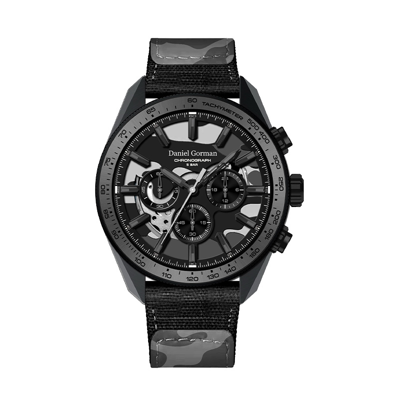 Daniel Gormandg9006 Katso miesten katsella OEM -ruostumattomasta teräksestä valmistettu japanilainen liike Chronograph Men's Watch Sapphire Glass Watch