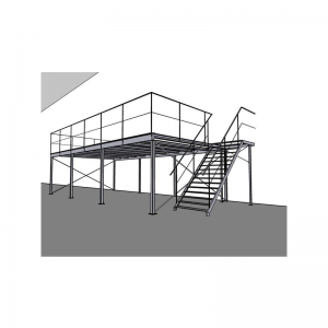 Teräsrakenteen alustan lattia