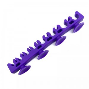 Silikonimeikin kuivaushaltija kosmeettisten työkalujen kylpyhuoneeseen