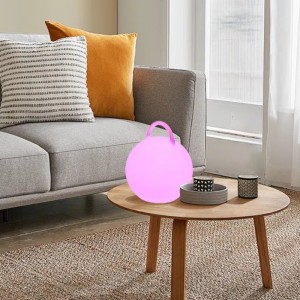 LED -värikäs ilmakehän sängyn pöytävalaisin, kahva kosketusohjaus langaton lataus pyöreä moderni pöytävalaisin kaiuttimilla