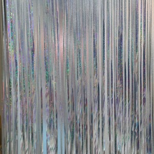 Tukkumyynti 1*2m folio sadeverho syntymäpäiväjuhlia varten Häätaustainen sisustus sade silkki monivärinen tupsu sade silkkijuhlat