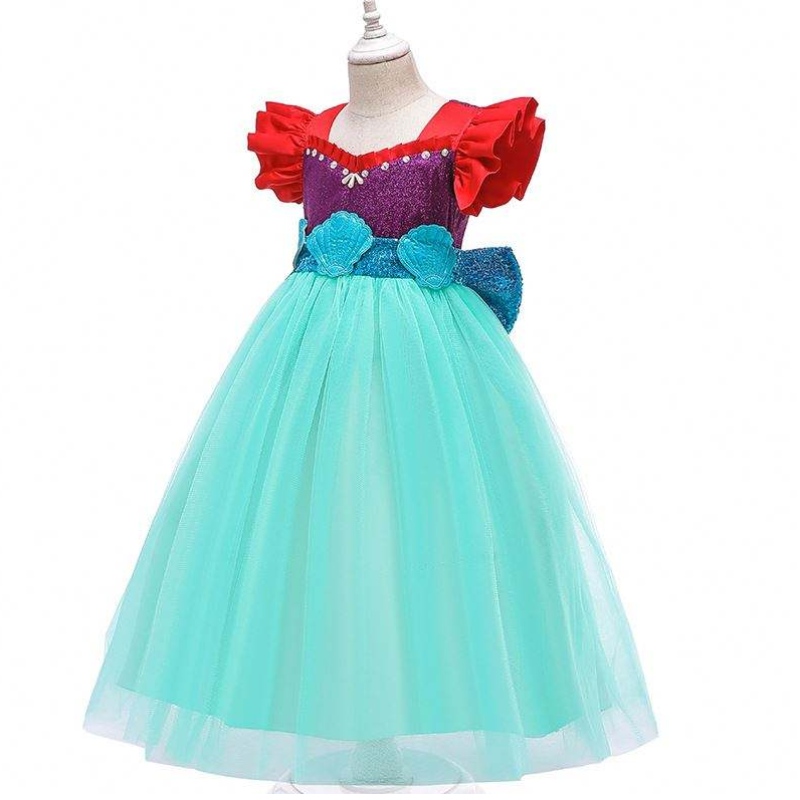 Baige Kids Mermaid Ariel Princess Girl Dress Halloween Performance Cosplay -puku Mry002