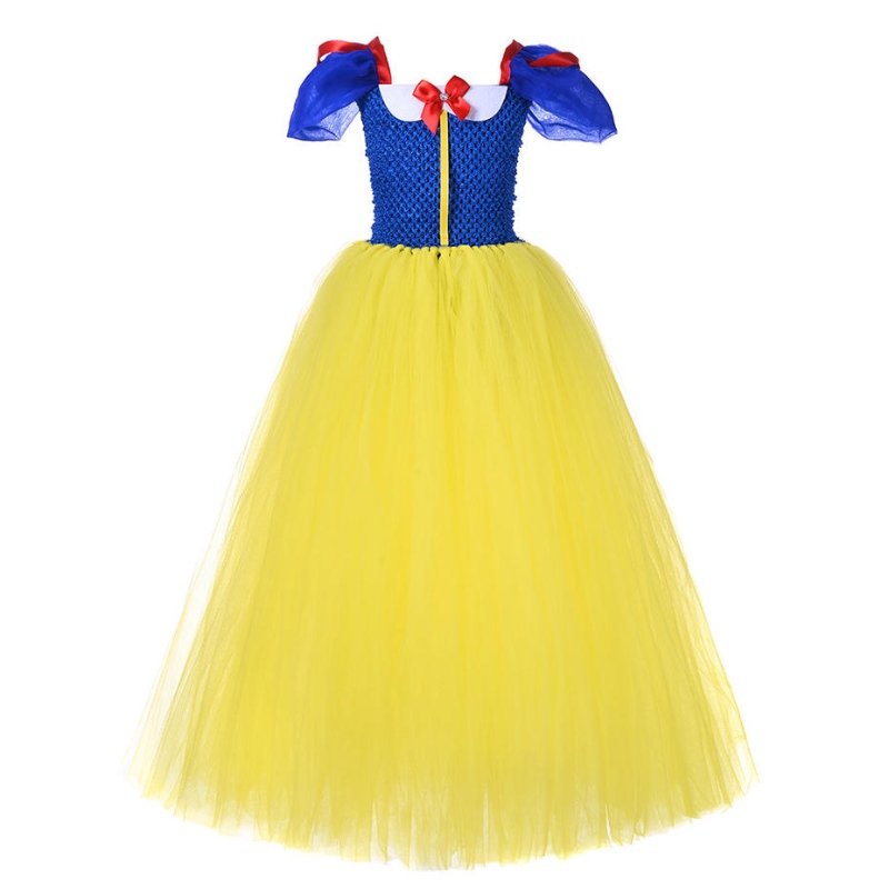 Kesäprinsessamekko tytöille Lumikki cosplay Puff Puff Sleeve Kids Dress Kids Party Syntymäpäivä