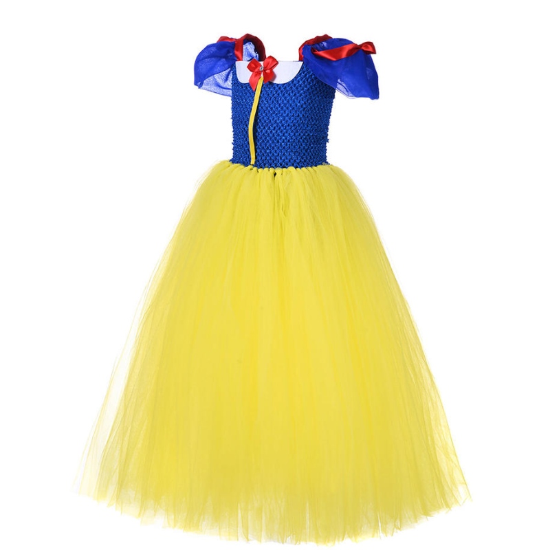 Kesäprinsessamekko tytöille Lumikki cosplay Puff Puff Sleeve Kids Dress Kids Party Syntymäpäivä