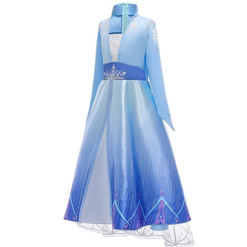 Uusimmat lapset kuuluisuudet vaatteet Prinsessa Elsa Wear Dress Halloween -pukut tytöille