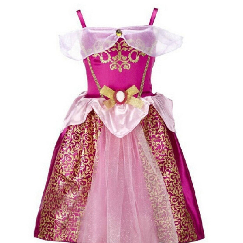 Lapset Lumikki mekko Belle Sofia Summer Fancy Princess Puku Lasten Halloween Syntymäpäiväjuhlat mekot